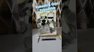 Kakashi &amp; gojo friendship #anime #short #viral #viralshort #passion #art #hardwork