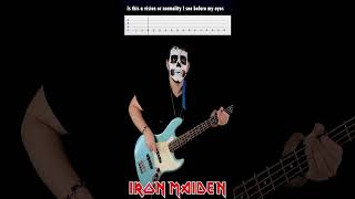 The Clairvoyant - Iron Maiden | 3 | #shorts  #ironmaiden  #ironmaidencover #basscover #bassplayer