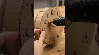 DIY Cardboard Wall Clock 🕒 #Crafts #DIYCardboard #Tutorial