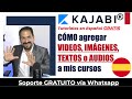 🎥 Cómo agregar videos, imágenes, textos o audios 📢 a mis cursos en Kajabi en Español 🇪🇸