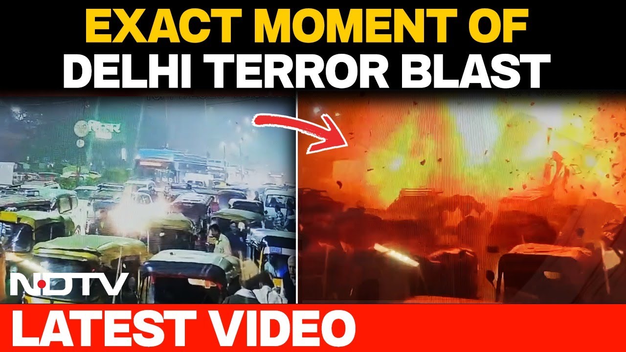 Delhi Blast Latest News | CCTV Footage Captures Exact Moment of Delhi Car Blast