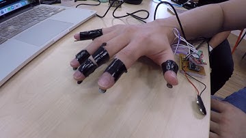 Braille KeyGlove Prototype #1