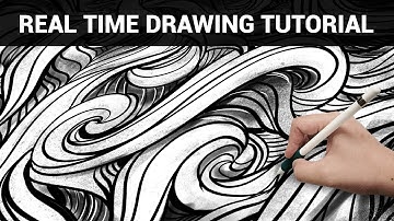 HOW TO DRAW A DYNAMIC WAVE PATTERN IN REAL TIME USING PROCREATE