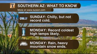 Record cold threatens Southern AZ Monday as mountain snow continues | Joe Martucci reports