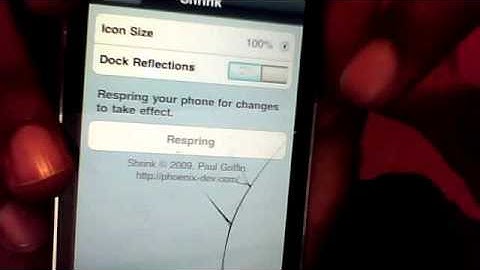 How to use shrink on ipod touch/iphone