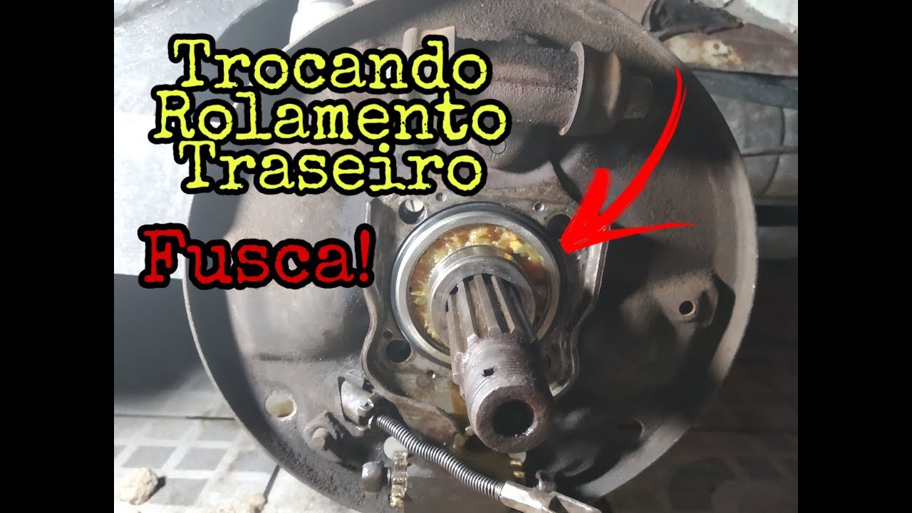 Trocando rolamento traseiro Fusca