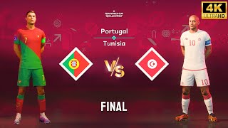 FIFA 23 - Portugal vs Tunisia | Ronaldo vs Khazri | FIFA World Cup Final Match [4K60]