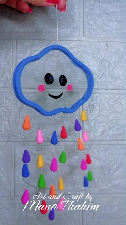 Rainy day Craft Ideas ☔🌧️😱 #artandcraftbymanothahim #shorts #rain