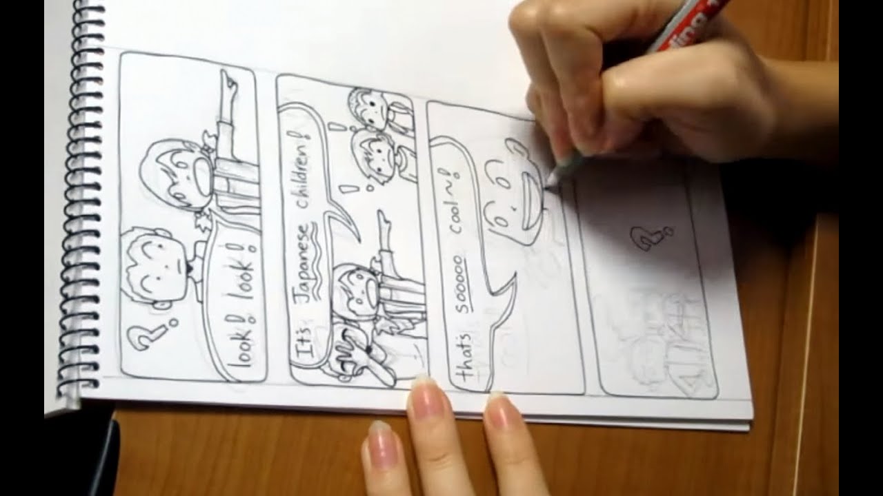 How I draw comics! (My Life in Japan) - YouTube