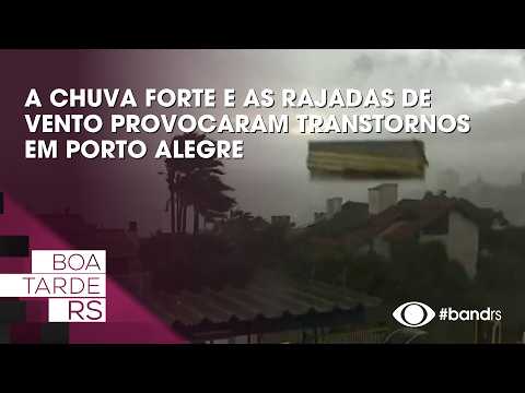 Heavy rain and wind gusts cause chaos in Porto Alegre this Friday (08/08)