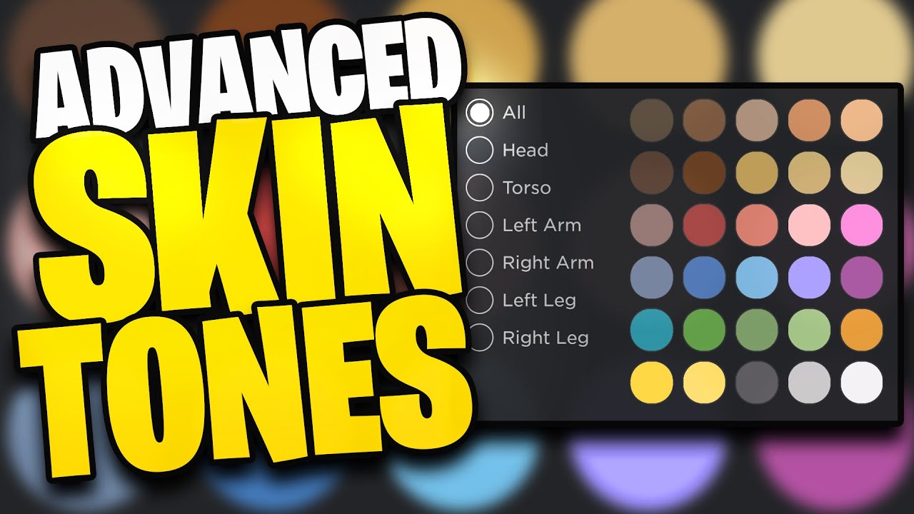 How to Get Advanced Skin Colors on Roblox Mobile (2023) 