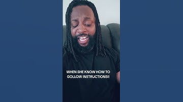 WHEN SHE KNOW HOW TO FOLLOW INSTRUCTIONS!! #shorts #fyp