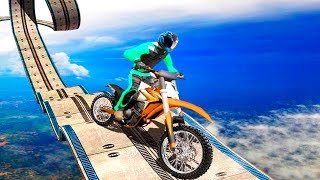 Stunt moto of extreme racing game - Gameplay Android free games screenshot 2