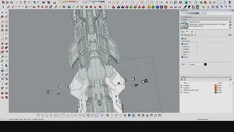 Google Sketch Up Spaceship Modeling - Heavy Assault Ship Part 7