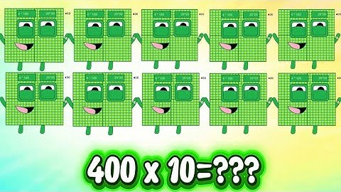 GIANT NUMBERBLOCKS TOTAL PRODUCT OF NUMBERS | MULTIPLICATION OF BIG NUMBERS | hello george