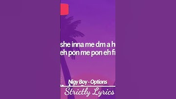 Thumbnail of Nigy Boy - Options #newmusicrelease #dancehallmusic 🇯🇲🇹🇹