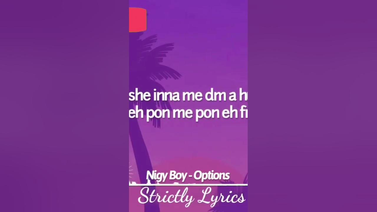 Nigy Boy - Options #newmusicrelease #dancehallmusic 🇯🇲🇹🇹