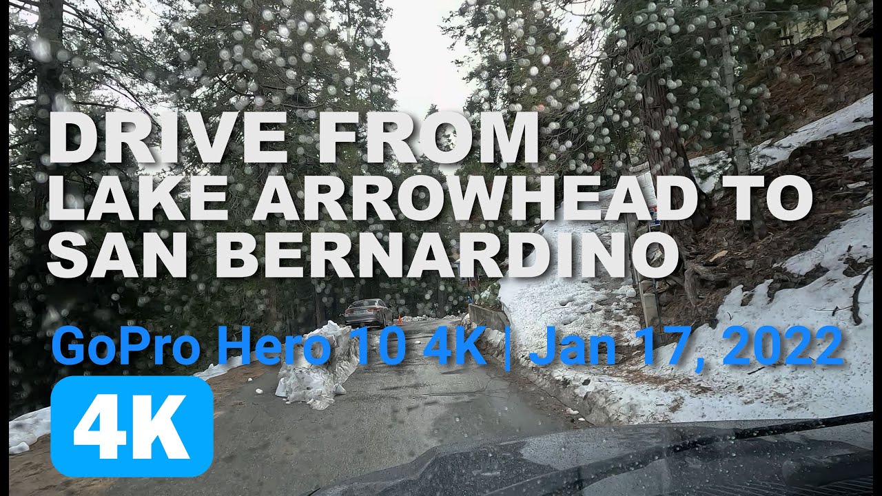 GoPro Hero 10 4k - Drive from Lake Arrowhead to San Bernardino, CA