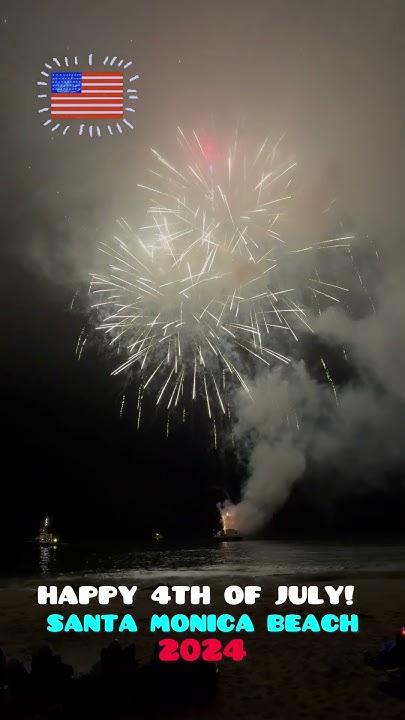 4th of july fireworks santa monica pier