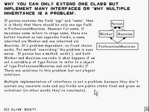 Java Tutorial 17.06 Classes, overriding, hiding and access