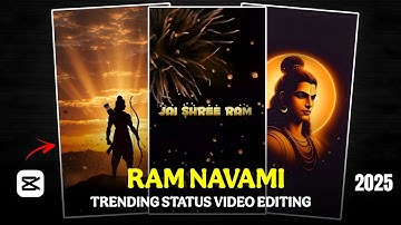 Ram navami special status video editing in capcut | Ram navami status tutorial | Trending video edit