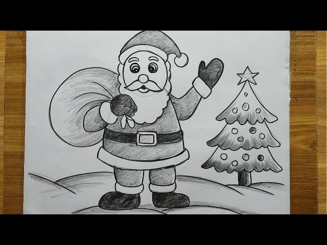 How to Draw Santa Claus - Easy Drawing Art