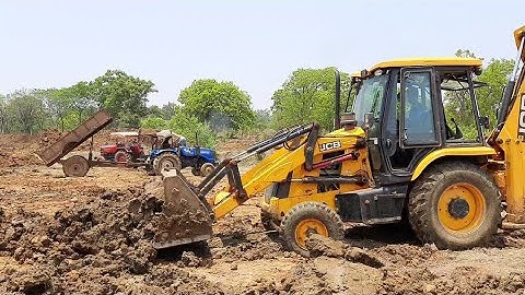 New Jcb 3dx Ecoxcellence Working With Many Tractors | All about Tractors and Jcb