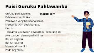 Puisi Guruku Pahlawanku yang Menyentuh Hati Paling Lengkap