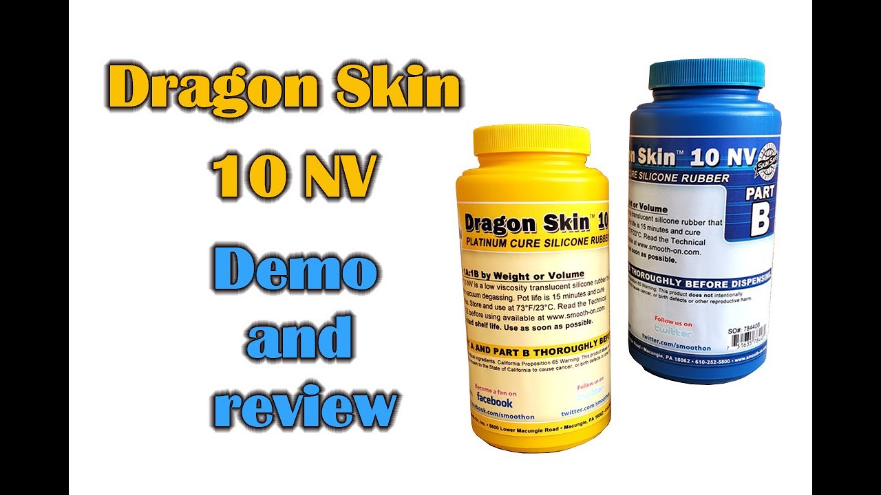 Smooth-On Dragon Skin 10 NV platinum silicone demo and review