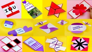 How to make 10 different cards for scrapbook|explosion box card ideas|DIY|Handmade cards
