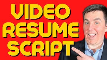 Video resume script guide - what to say to get the interviewer
