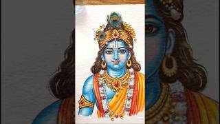 Art + Magic Pen + Fire = Divine Krishna Reveal | #Shorts #krishna #creative #viral #viralshorts