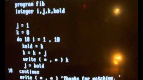 Fortran Program printing Fibonacci series