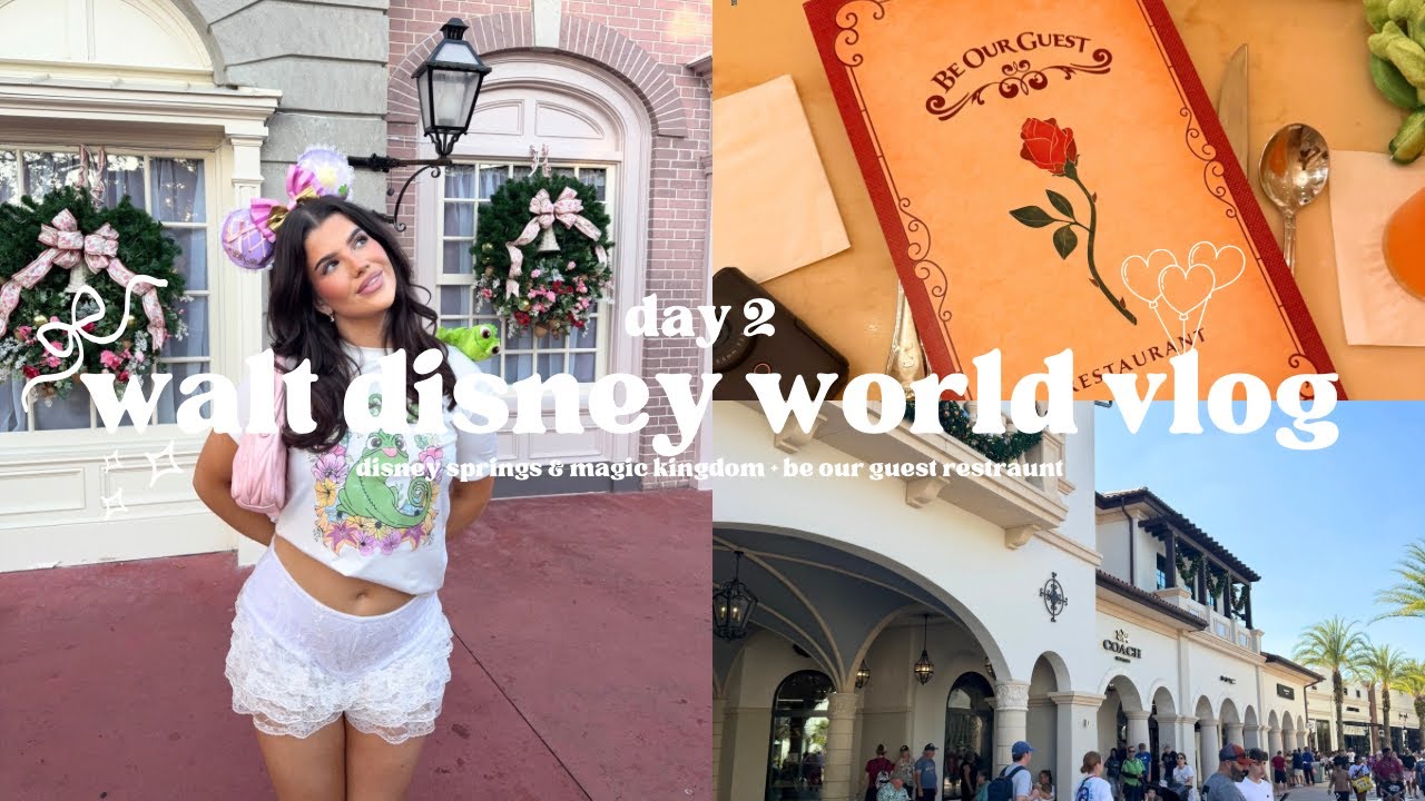 Видеоблог о втором дне в Walt Disney World 🏰🥀🌟 | Disney Springs и Magic Kingdom + ресторан Be Our...