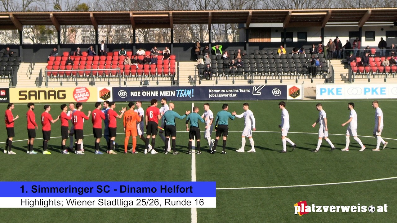 Highlights 1. Simmeringer SC - Dinamo Helfort; Wiener Stadtliga 25/26, Runde 16