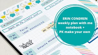 ERIN CONDREN Notebook #planwithme | PlannerKate Create Your Own