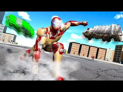 Super HeroTv@ #2 Android Game play.Iron Superhero Vs. City Gangs Playmode.