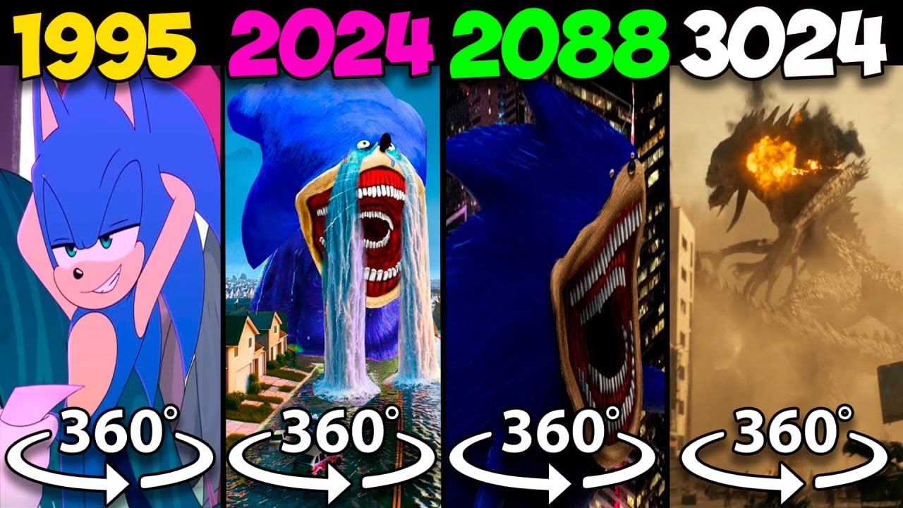 CHAOS - The Shin sonic tapes 1995 vs 2024 vs 2088 vs 3024 | 360 VR ...