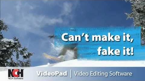 VideoPad Video Editing Software | Edit That Out - Snowboarding