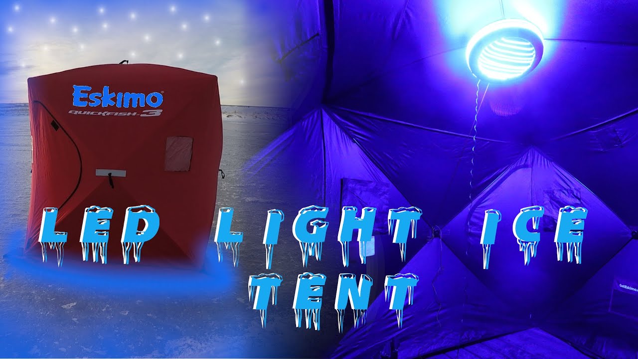 How To INSTALL / ADD LED LIGHTS On Your Eskimo Pop Up Portable Ice