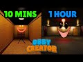 HOW LONG does it take to make a GOOD HORROR GAME in Obby Creator?