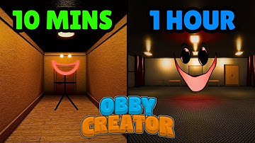 HOW LONG does it take to make a GOOD HORROR GAME in Obby Creator?