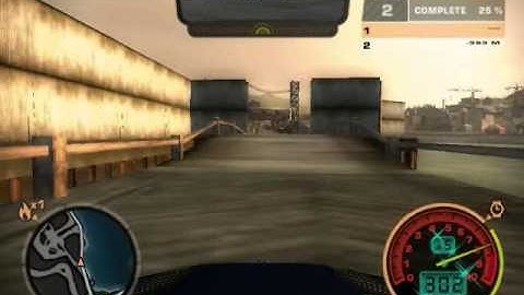NFS MW Seaside & Power Station,, 1st turn and jump(keys + auto),,, by GTRxABHI