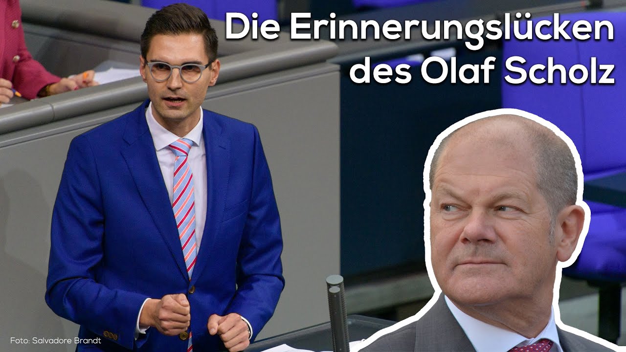 Die Erinnerungslücken des Olaf Scholz
