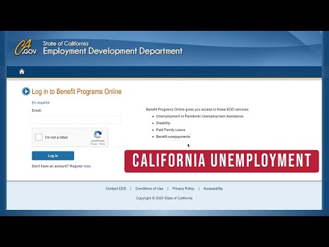 How To Register As A Claimant for California Unemployment