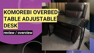 Review of the KOMOREBI Overbed Table: Versatile Laptop Desk for Home & Hospital Use