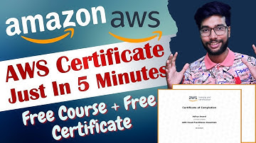 AWS Free Online Courses With Certificate | Get Free Online Certificate In 5 Mins | #amazon #aws
