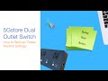 5gstore dual outlet switch backup reset restore  how to
