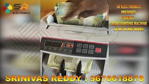 PHOENIX CASH COUNTING MACHINE WITH FAKE NOTE DETECTIONMODEL UV MG IR MVC MODEL
