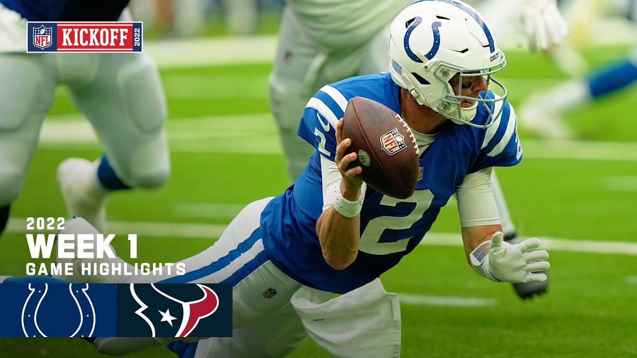 Indianapolis Colts vs. Houston Texans Week 1 2022 Game Highlights